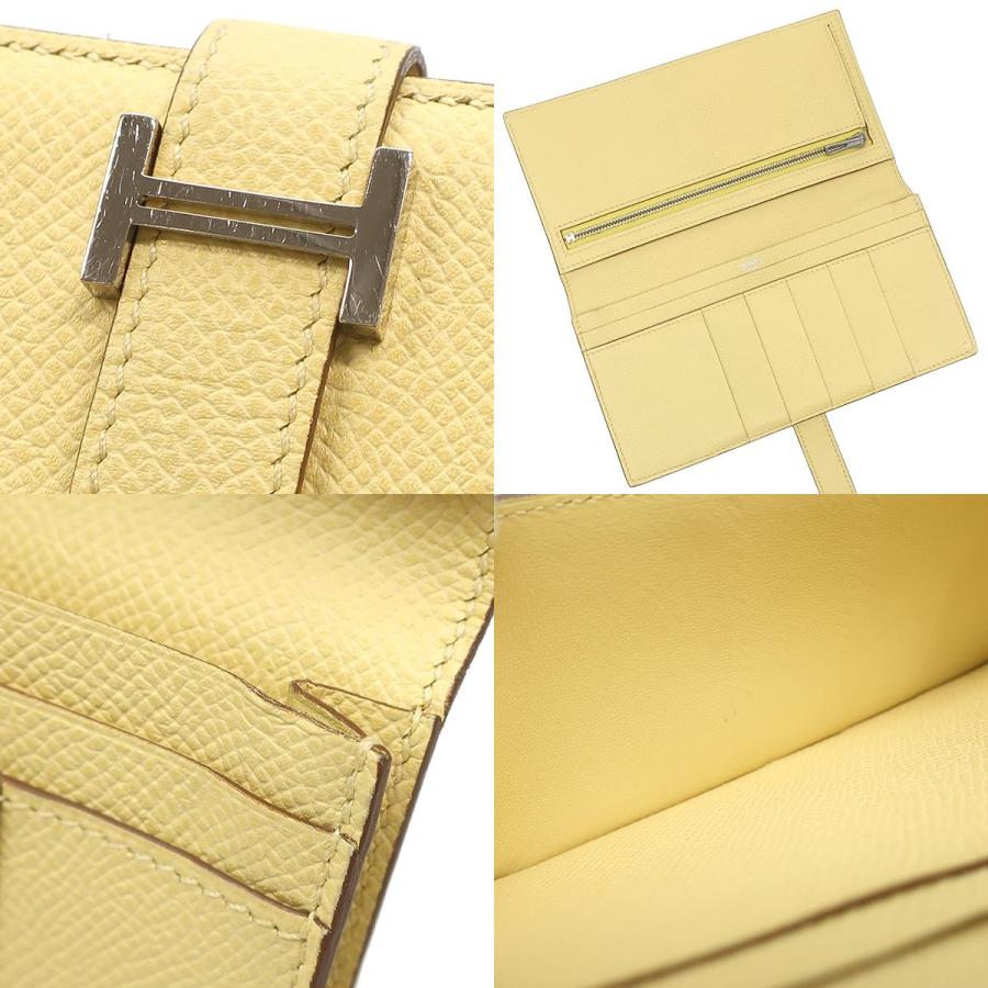 【超極美品】エルメス 二つ折り長財布 ベアンスフレ ヴォーエプソン ゴールド金具 HERMES（エルメス） 長財布 ベアン ベアンスフレ ヴォーエプソン
