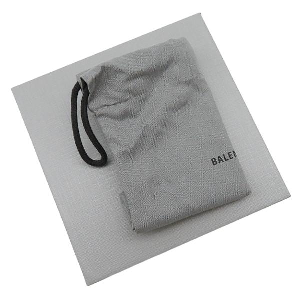 ◇美品◇バレンシアガ　二つ折り財布　コンパクト　白ロゴ×ブラック　レザー BALENCIAGA（バレンシアガ） 二つ折り財布 ロゴ コンパクトウォレット