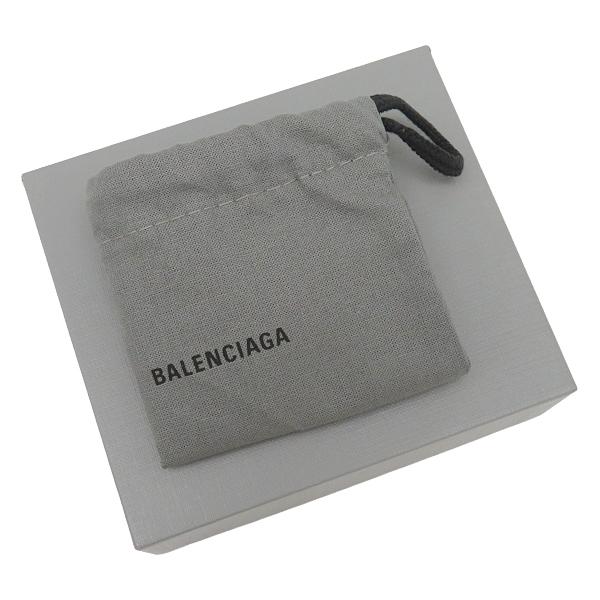 バレンシアガ BALENCIAGA カードケース ロゴ カードホルダー レザー ブラック カード入れ 定期入れ パスケース タイヤモチーフ 693547 【箱】【中古】 BALENCIAGA（バレンシアガ） カードケース ロゴ カードホルダー レザー