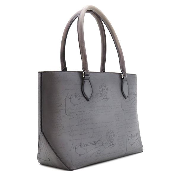 ベルルッティ トゥジュール レザートートバッグ パティーヌ グレー A4 トート Berluti（ベルルッティ） トートバッグ トゥジュール トゥジュール