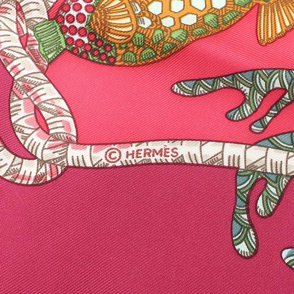 HERMES カレ90 シルクスカーフ ピンク HERMES（エルメス） スカーフ カレ90 カレ90 CARRE シルク ピンク