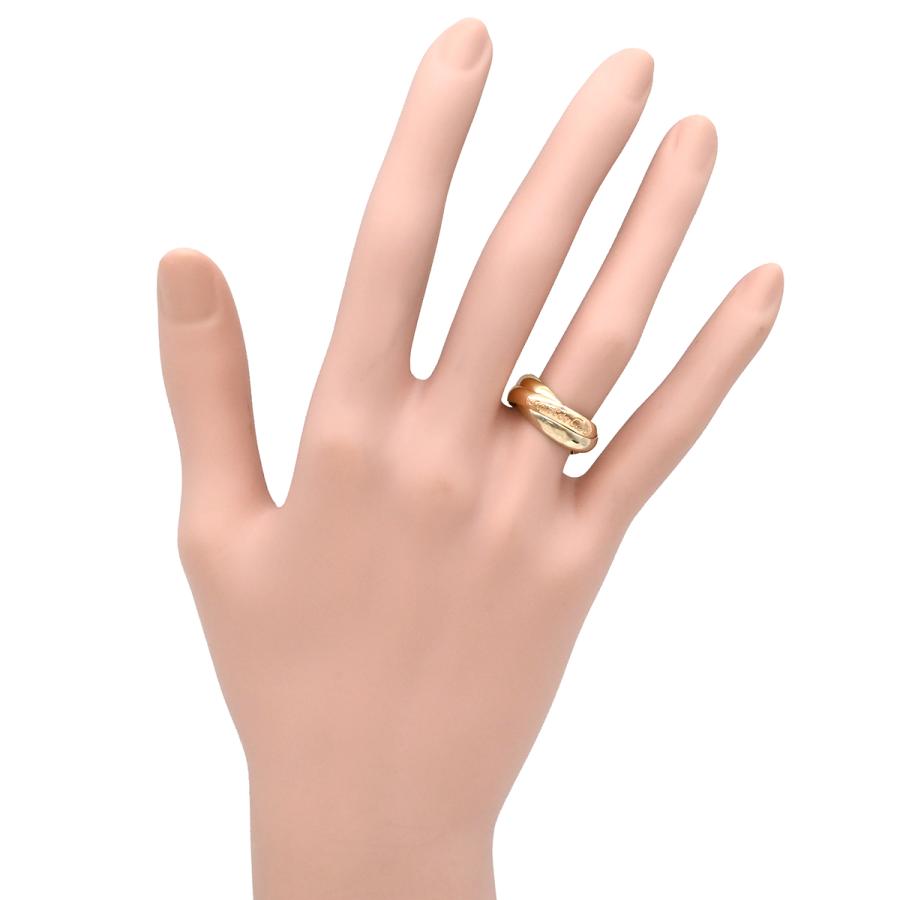 カルティエ　トリニティリング　クラシック　48号 3連リング　金　750 K18 TRINITY（Cartier） カルティエ リング 指輪 トリニティ トリニティ