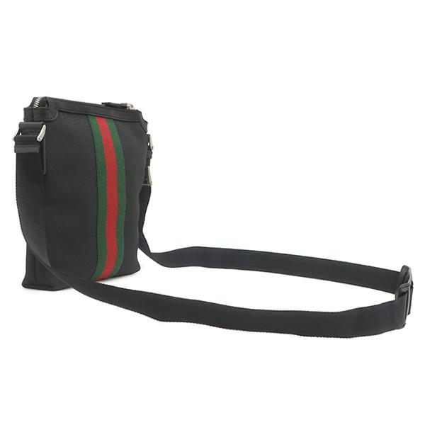 専用■グッチ ショルダーバッグ シェリーライン GGキャンバス ブラック レザー GUCCI（グッチ） ショルダーバッグ シェリーライン キャンバス