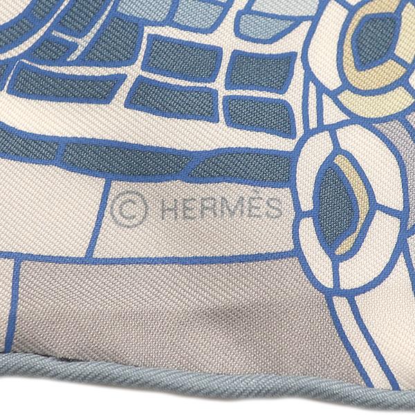 HERMES（エルメス） スカーフ カレ カレ90 シルク ブルー ブルー