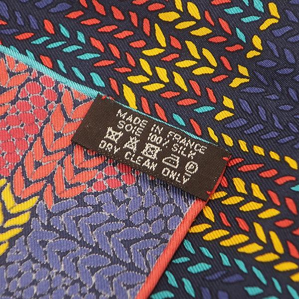 HERMES（エルメス） スカーフ カレ カレ90 シルク ネイビー ネイビー