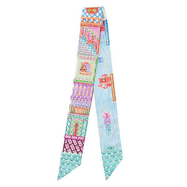 HERMES（エルメス） スカーフ ツイリー ツイリー シルク マルチカラー
