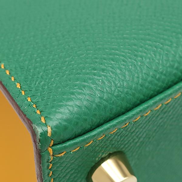 HERMES エルメス ケリー ドッグ リード グリーン 黄緑 革 犬 未使用