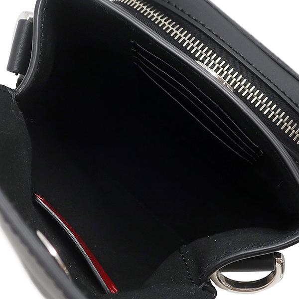 ヴァレンティノ VALENTINO ショルダーバッグ VLTN クロスボディバッグ レザー ブラック シルバー金具 黒 白 ロゴ ショルダー 斜め掛け フラップ【中古】 VALENTINO（ヴァレンティノ） ショルダーバッグ VLTN クロスボディ