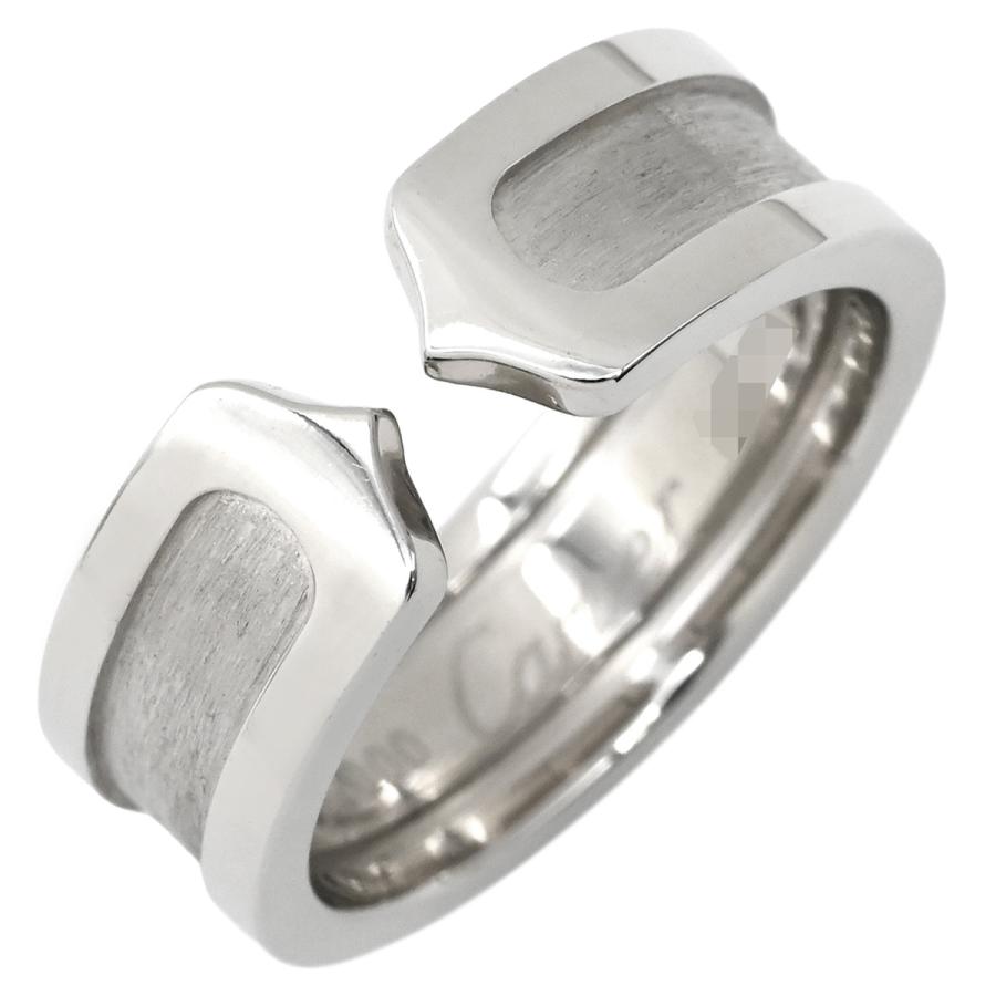 C DE CARTIER カルティエ リング 指輪 C2 C2リング シルバー ホワイト