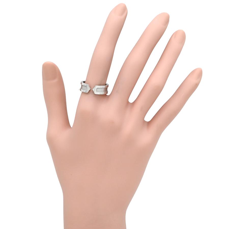 C DE CARTIER カルティエ リング 指輪 C2 C2リング シルバー ホワイト