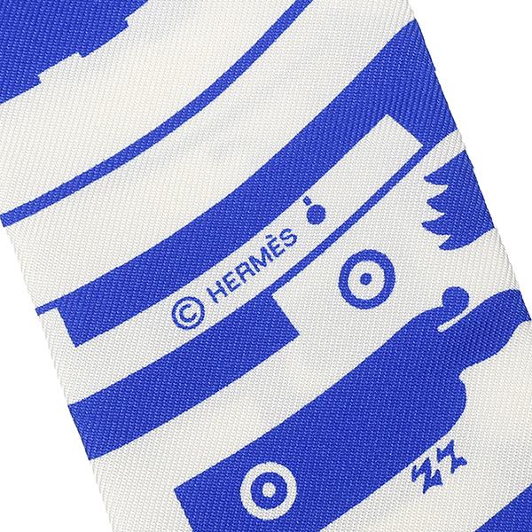 HERMES（エルメス） スカーフ ツイリー ツイリー シルク ブルー