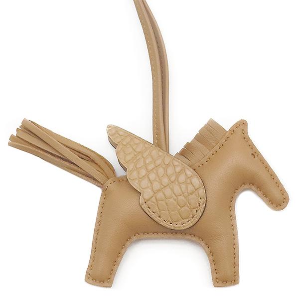 正規品　HERMES/エルメス　チャーム　ペガサス　PM ゴールド　ブラウン HERMES（エルメス） バッグチャーム ロデオ ロデオPM ペガサス タッチ
