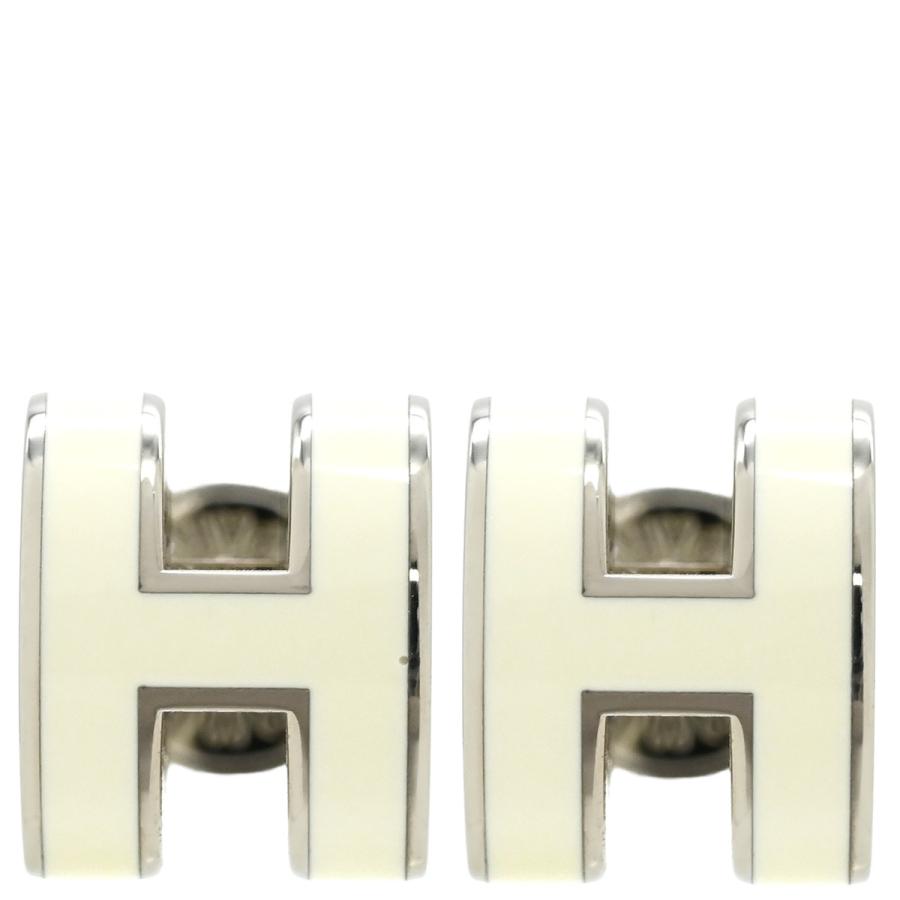 HERMES エルメス ポップアッシュ Hピアス シルバーホワイト HERMES（エルメス） ピアス ポップアッシュ ポップアッシュ Hピアス