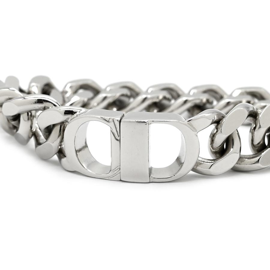 Dior ディオール ブレスレット シルバー ロゴ ダブルチェーン 美品 箱付 Christian Dior（クリスチャン・ディオール） ブレスレット ICON