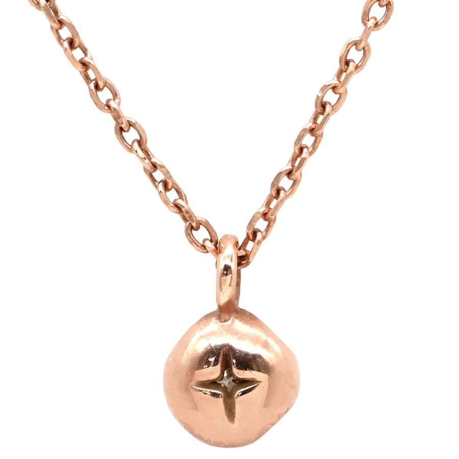 4℃ ネックレス ダイヤペンダント ゴールド ピンクゴールド 10K 10金 1P