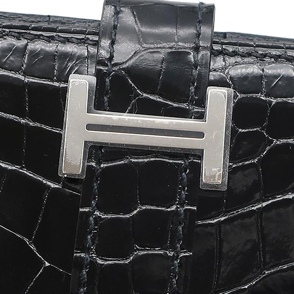 エルメス アリゲーター ベアンコンパクト クロコ 二つ折り財布 HERMES（エルメス） 二つ折り財布 ベアン ベアンコンパクト