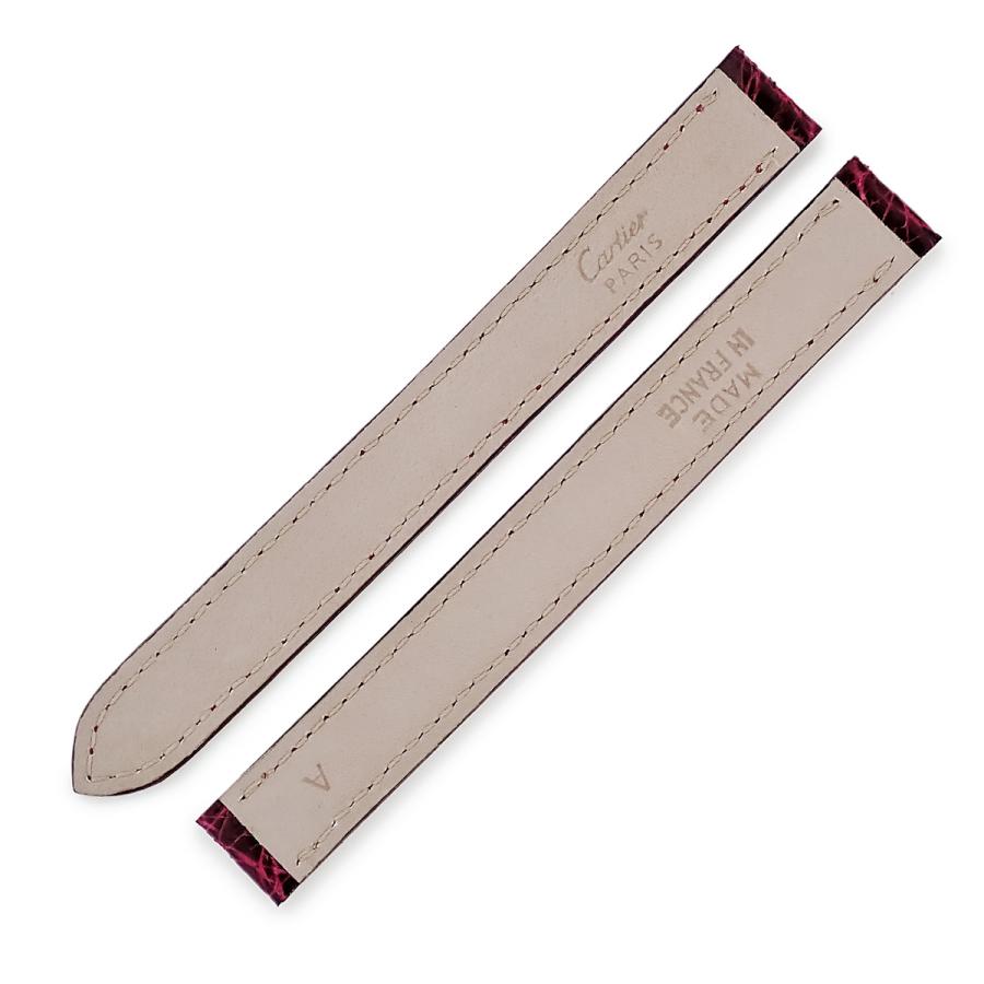 ☆美品☆ カルティエ 純正 クロコストラップ 16mm Cartier（カルティエ） 純正 クロコバンド 未使用 替え ベルト