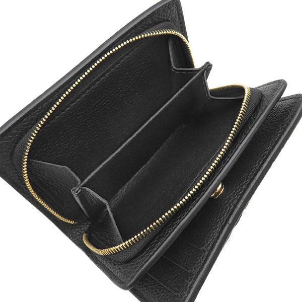 【新型】ルイヴィトン ポルトフォイユクレア アンプラント 二つ折り財布 ブラック LOUIS VUITTON（ルイ・ヴィトン） 二つ折り財布 モノグラムアン