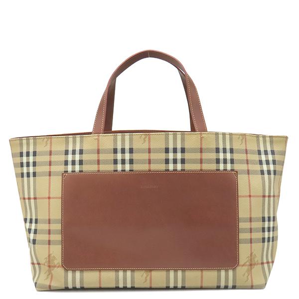 【美品】 BURBERRY ノバチェック トートバッグ ハンドバッグ ベージュ BURBERRY（バーバリー） トートバッグ ノバチェック トート