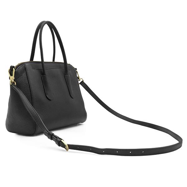 FURLA 2way ブラックレザー バッグ フルラ 2WAYバッグ テッサ レザー ブラック ハンドバッグ ショルダー