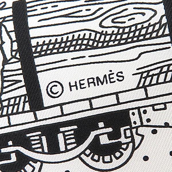 HERMES（エルメス） スカーフ カレ55 カレ55 CARRE シルク ホワイト 白