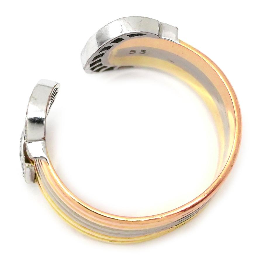 カルティエ リング 2C SM スリーカラー 55号 K18 Cartier（カルティエ） リング 指輪 2C 2C スリーカラー ダイヤ マルチ