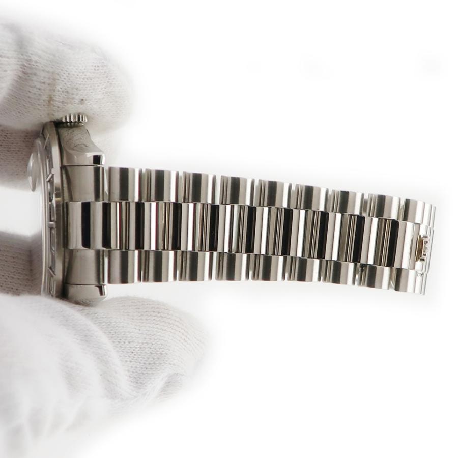 デイデイト ロレックス ROLEX 118366A Pt950無垢 純正バゲットダイヤ アイスブルー M番 メンズ 腕時計 自動巻き 中古 ...