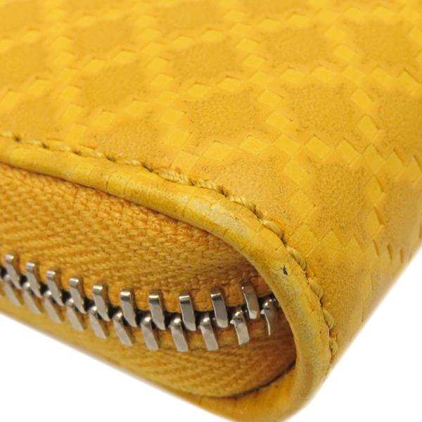グッチ GUCCI 長財布 ディアマンテ レザー イエロー シルバー金具 黄色 ラウンドジップ  307990【中古】 GUCCI（グッチ） 長財布 ディアマンテ レザー イエロー イエロー 黄色