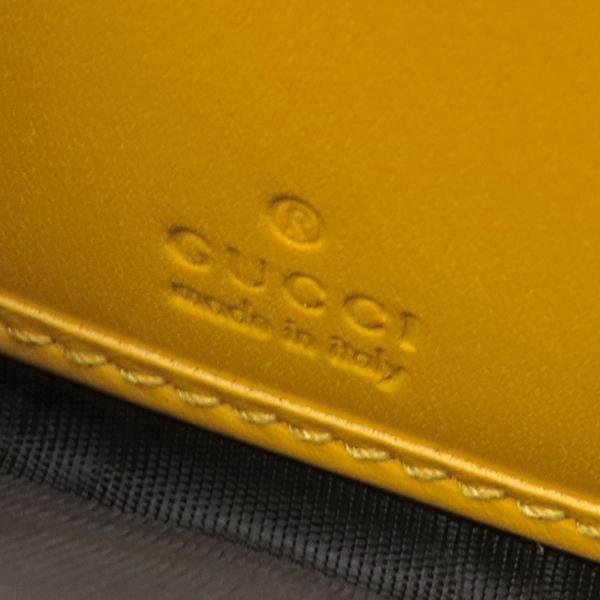 GUCCI（グッチ） 長財布 ディアマンテ レザー イエロー イエロー 黄色