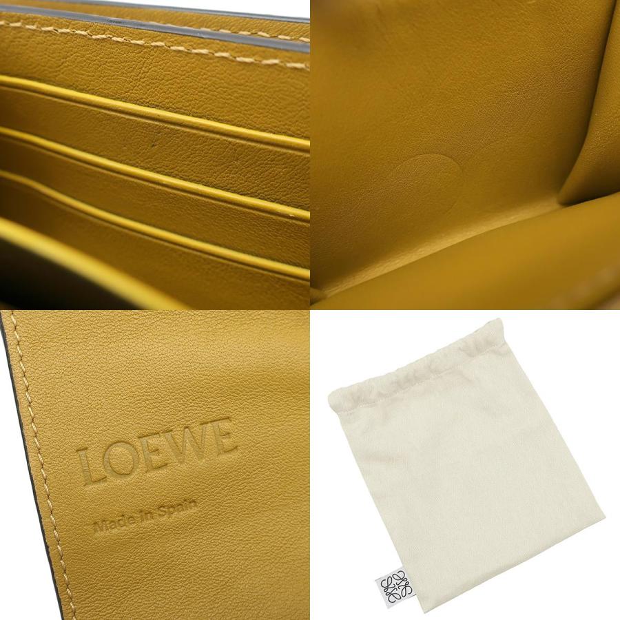 LOEWE（ロエベ） 二つ折り財布 アナグラム トライフォールド