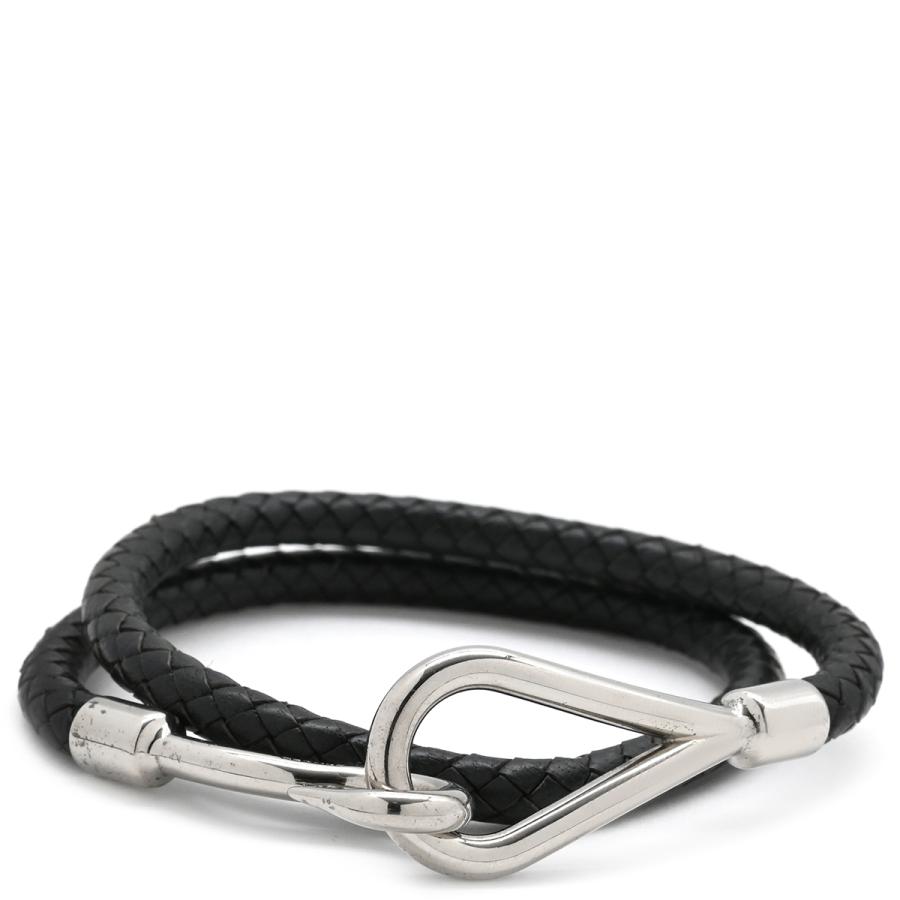 HERMES（エルメス） チョーカー ジャンボ レザー ブラック 二連