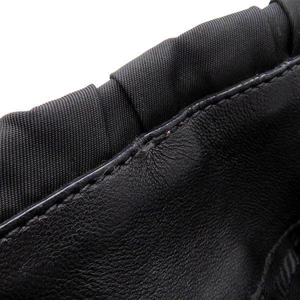 PRADA（プラダ） 2WAYバッグ メタルロゴ ギャザー ナイロン ブラック