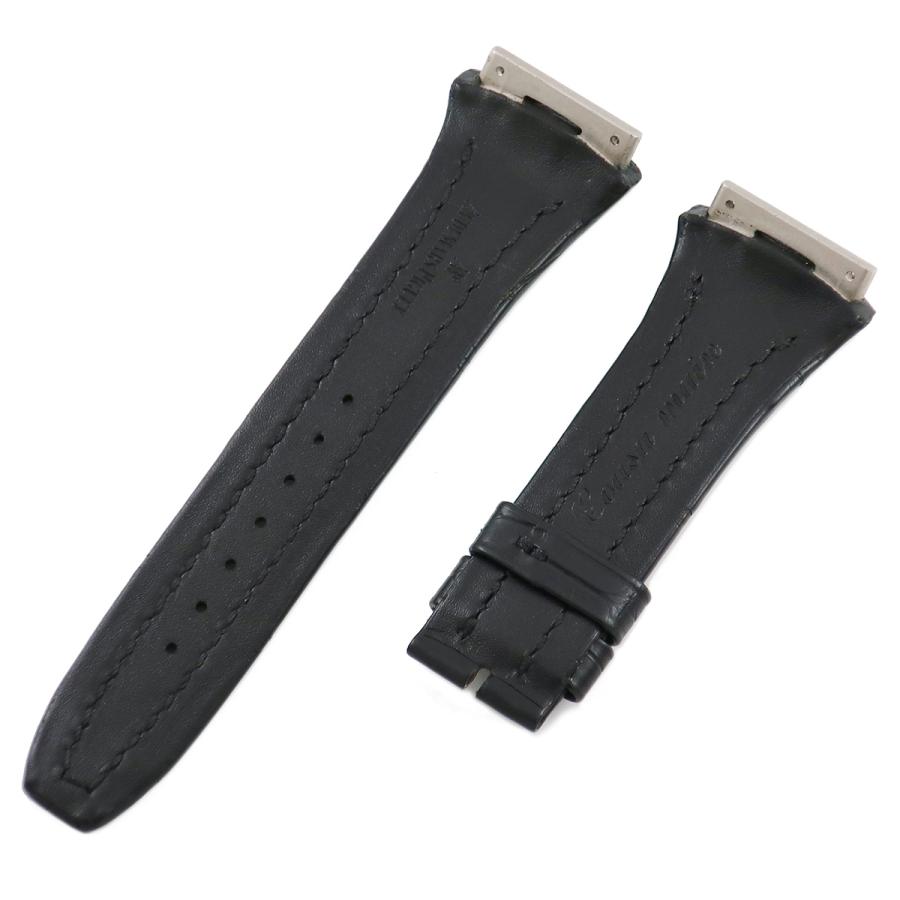 【純正品】オーデマピゲ レザーベルト ブラックカラー クロコ柄 28-29ｍｍ用 AUDEMARS PIGUET（オーデマピゲ） 【3年保証】 未使用 純正 クロコ