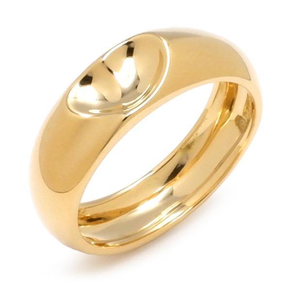 ティファニー Tiffany & Co リング 指輪 エルサ・ペレッティ ハートカーブリング イエローゴールド K18YG 中古