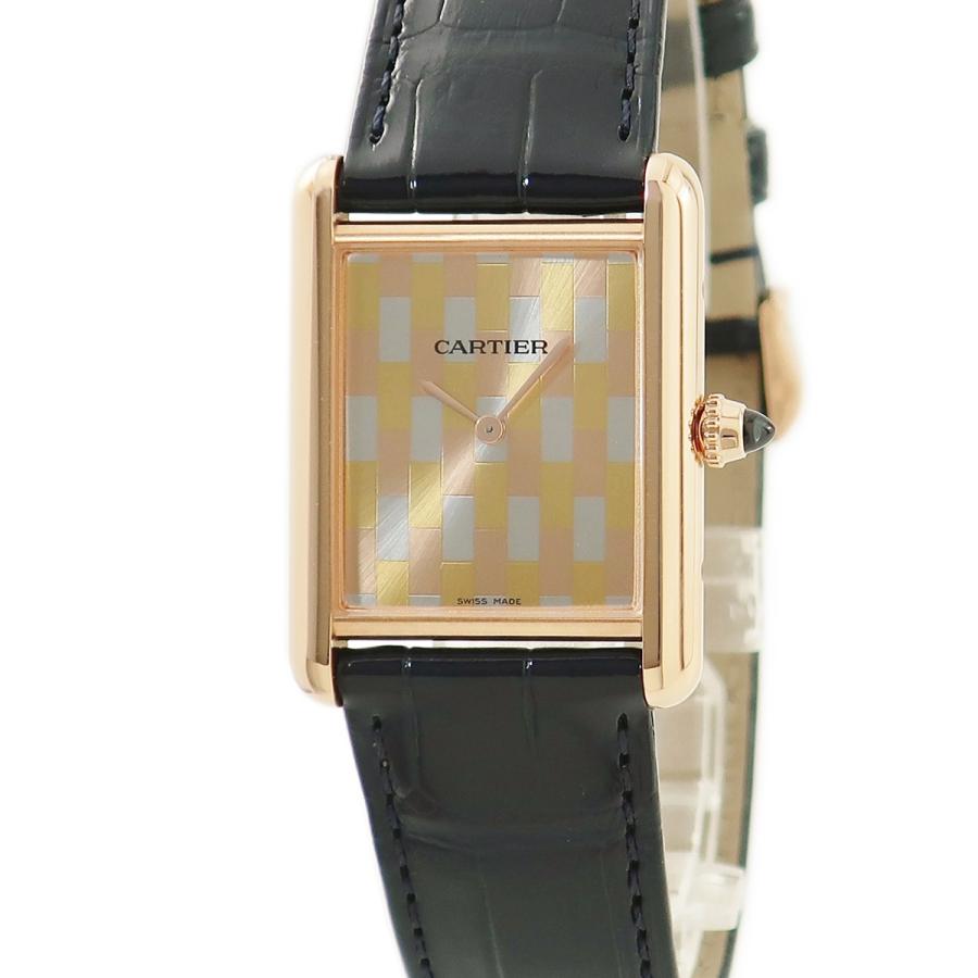 【OH済】Cartier TANK LM K18 金無垢　腕時計　クォーツ オーバーホール済み】 カルティエ K18 タンク シノワーズ LM【極美品