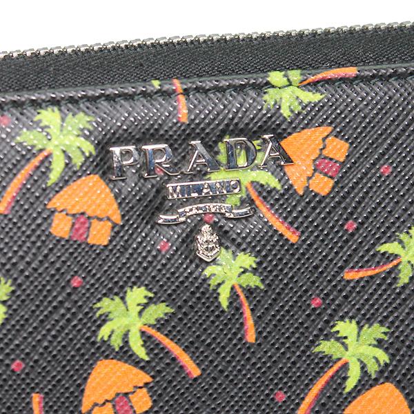 SAFFIANO（PRADA） プラダ PRADA 長財布 ラウンドファスナー ヤシの木 