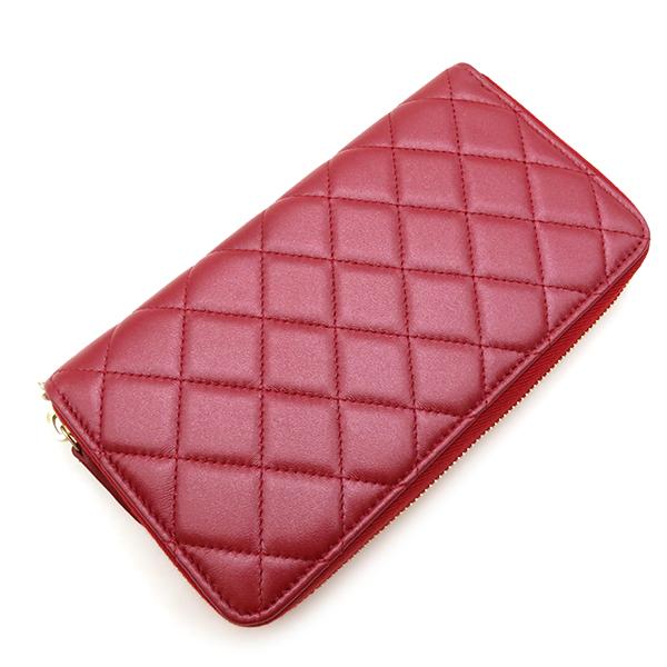 シャネル　正規　長財布　新品同様　未使用　レッド　赤　2つ折り　マトラッセ 楽天市場】【財布】CHANEL シャネル マトラッセ ブリリアント 2