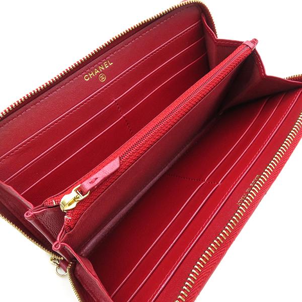 CHANEL 財布 楽天市場】【中古】 シャネル キャビアスキン マトラッセ