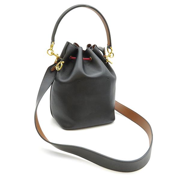 FENDI フェンディ 2WAYバッグ モントレゾール ブラック×ブラウン 
