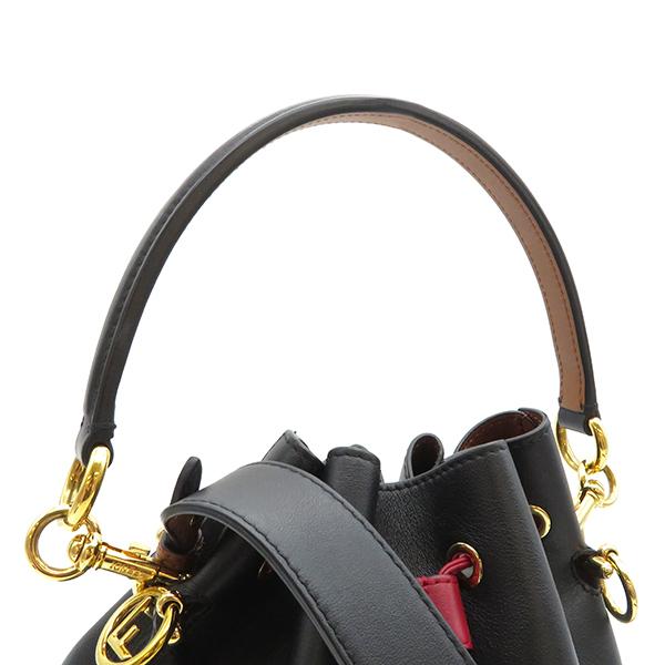 FENDI フェンディ 2WAYバッグ モントレゾール ブラック×ブラウン 