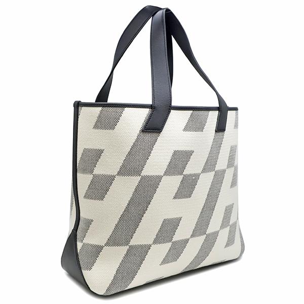 HERMES エルメス トートバッグ H・アン・ビエGM ホワイトXブラック