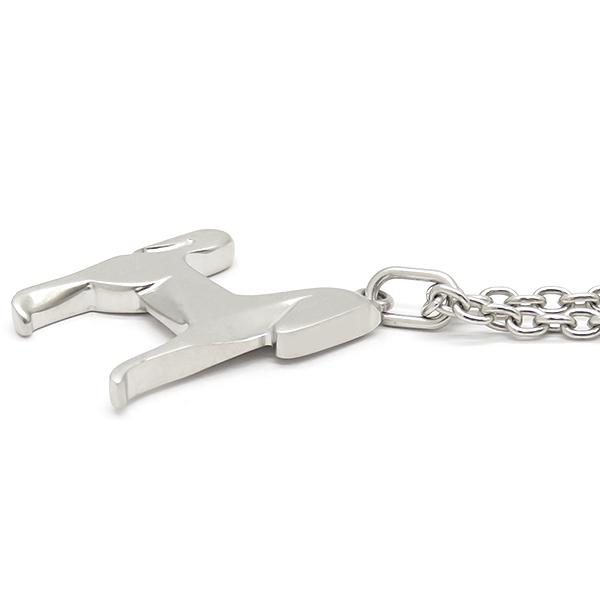 超美品 エルメス パナッシュ ネックレス メタル シルバー ペンダント 馬 HERMES（エルメス） ネックレス パナッシュ ペンダント シルバー
