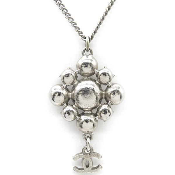 美品 シャネル ココマーク ピアス A12V アイコン ラインストーン シルバー