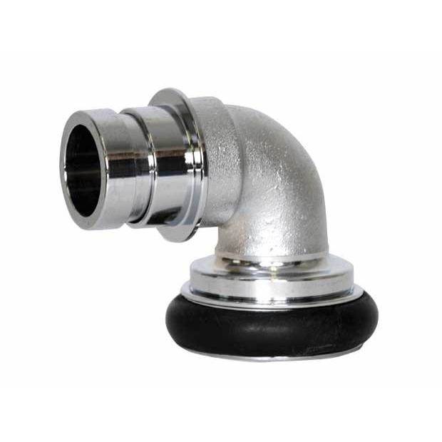 媒介金具 65A差込式エルボ90° (クローム） DBK-E90 (消防・消火栓