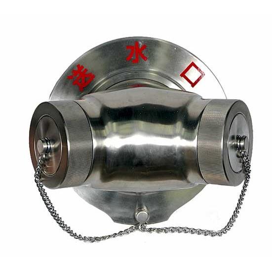 100A X 65A 霧出Y型送水口 （双口・差込式）（CAC406製） DS-Y