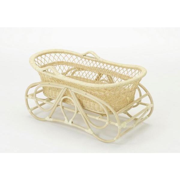 ゆりかご ベビー用家具 ラタン 籐 ヨーラン 赤ちゃん用 : イベント用品