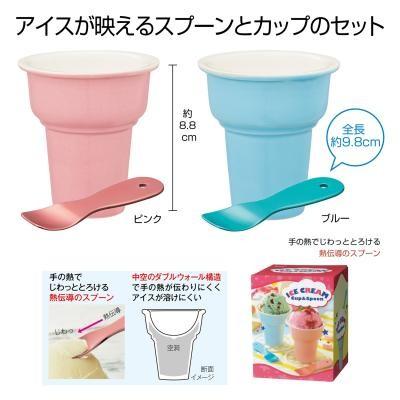 アイスクリームカップ スプーンセット 60組販売 サマーグッズ 熱中症対策 ひんやりグッズ Y095 イベント用品パラダイス 通販 Yahoo ショッピング