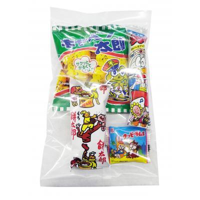 キャラクターバッグ付駄菓子４点 80個販売 お菓子 景品 粗品 ギフト ノベルティ お菓子セット 子供 こどもの日｜ibepara｜02