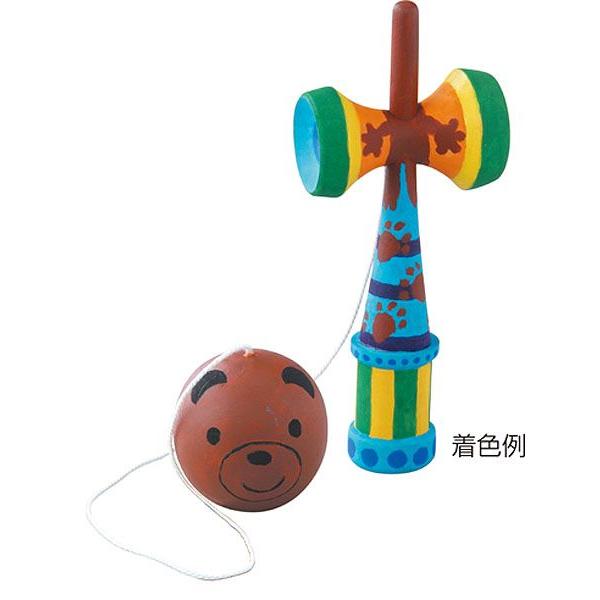 木製けん玉 お絵かき けん玉 木製 10以上個販売 工作キット 子供会
