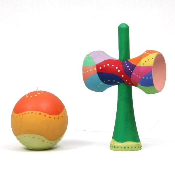 木製けん玉 お絵かき けん玉 木製フィットけん玉 10個以上販売 工作